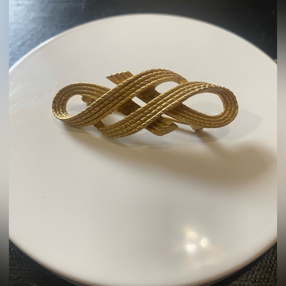 Vintage, ribbon-like brooch - Picture 2 of 6